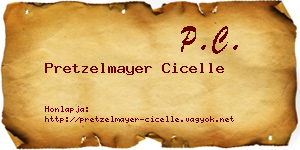 Pretzelmayer Cicelle névjegykártya